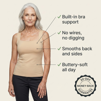 Velora Built-In Bra Comfort Tank.