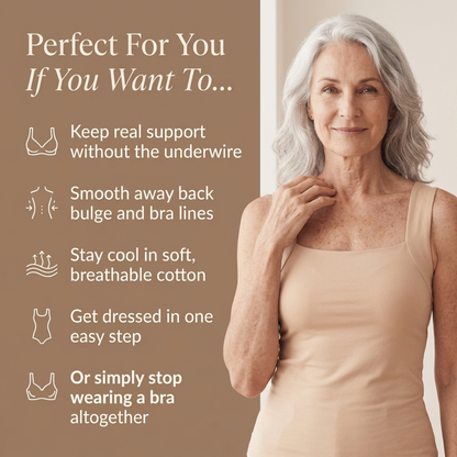 Velora Built-In Bra Comfort Tank.