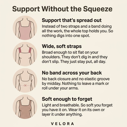 Velora Built-In Bra Comfort Tank.