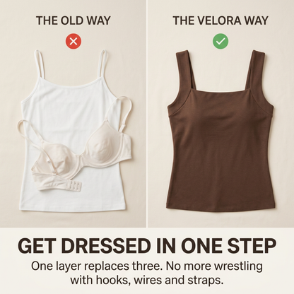 Velora Built-In Bra Comfort Tank.